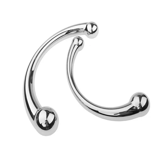 Anal Hooks Ended Steel Double Anal Hook 5858 Elegant Stainless 0901
